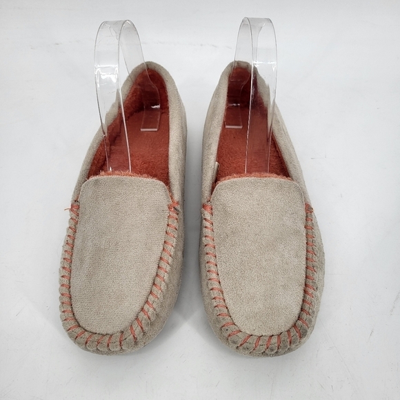 Woolrich Faux Suede Fleece Loafer Slippers Slip On Aloe Insoles Tan 7.5 - Picture 7 of 7
